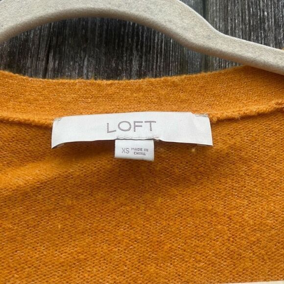 Loft Mustard Yellow Oversized Sweater | XS - Picture 3 of 5